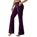 BUBBLELIME Women Out Pockets High Waist Bootlegs