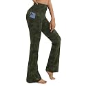 BUBBLELIME Women Out Pockets High Waist Bootlegs