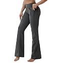 BUBBLELIME Women Out Pockets High Waist Bootlegs