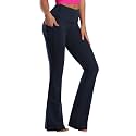 BUBBLELIME Women Out Pockets High Waist Bootlegs