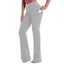 BUBBLELIME Women Out Pockets High Waist Bootlegs