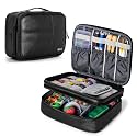 BUBM Double Layer Medium PU Sewing Storage Organizer, Black