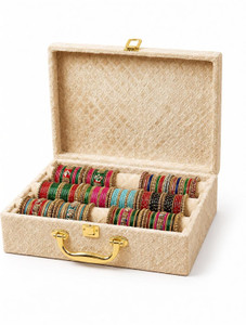 Bubs Spun Premium Velvet Bangle Organizer Box