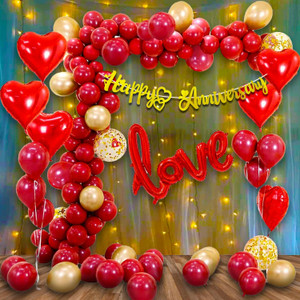 BUC Solid Happy Anniversary For Decoration Balloon