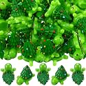Bucherry 100 Pcs Christmas Mini Resin Turtles Xmas Tree Tiny Turtle Bulk