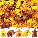 Bucherry 100 Pcs Fall Mini Resin Turtles Tiny Turtles Figurines Bulk