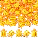 Bucherry 100 Pcs Softball Mini Resin Turtles Tiny Turtle Figurine Bulk