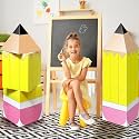 Bucherry 2 Pack/6 Pcs Back to School Decor Giant Classroom Pencil Props