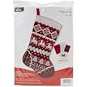 Bucilla 18-Inch Christmas Stocking Felt Applique Kit, 89066E Nordic Christmas