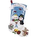 Bucilla 86943E Felt Stocking KIT Bridegroom, Bride and Groom