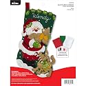 Bucilla 86974E Santa's Best Friends Felt Applique Kit