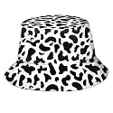 Funny Cow Bucket Hat for Men Women, Packable Reversible Sun Hats Fisherman Hat Cap Printed Sun Hat