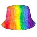 Bucket Hat for Women Men, Summer Print Hat Travel Packable Sun Cap Outdoor Hat for Women and Men
