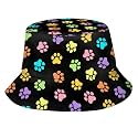 Bucket Hat for Women Men, Summer Print Hat Travel Packable Sun Cap Outdoor Hat for Women and Men