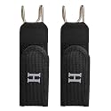 Buckleless Belt Hook Tactical Metal Hook Elastic Belt Unisex Buckle-Less Invisible Waist Belts for Work & Edc (1 PAIR)
