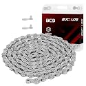 BUCKLOS 8/9/10/11/12 Speed Bike Chain for Shimano SRAM, Silver/Gold