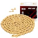 BUCKLOS 8/9/10/11/12 Speed Bike Chain for Shimano SRAM, Silver/Gold