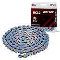BUCKLOS 8/9/10/11/12 Speed Bike Chain for Shimano SRAM, TI-Gold/Colorful