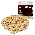 BUCKLOS 8/9/10/11/12 Speed Bike Chain for Shimano SRAM, TI-Gold/Colorful