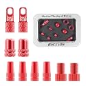 BUCKLOS Bike Tire Valve Stem Cap Set Presta and Schrader Valve Caps 10PCS