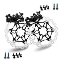 BUCKLOS Mountain Bike Disc Brake kit, MTB Mechanical Line Pulling Disc Brakes Caliper with Aluminum Alloy Levers /160mm Rotor,/is/PM Universal Adapter for Ebike/Folding Bike/Scooter/Fat Bike