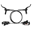 BUCKLOS Mountain Bike Disc Brake kit, MTB Mechanical Line Pulling Disc Brakes Caliper with Aluminum Alloy Levers /160mm Rotor,/is/PM Universal Adapter for Ebike/Folding Bike/Scooter/Fat Bike