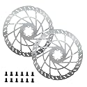 BUCKLOS RT60E 2PC 220mm Front EBike Disc Brake Rotors 2.3mm Thickened