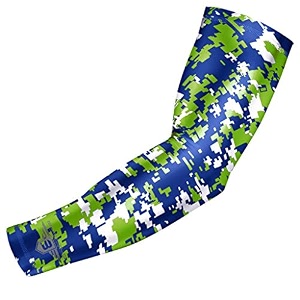 bucwild sports compression arm sleeve - youth amp adult sizes - baseball football basketball sports 1 arm sleeve