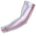 bucwild Sports Compression Arm Sleeve - Youth &amp; Adult Sizes - Baseball Football Basketball Sports (1 Arm Sleeve)