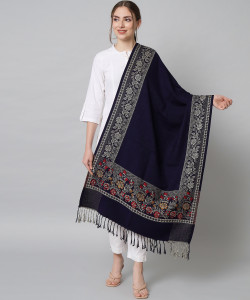 budapest wool floral print women shawl
