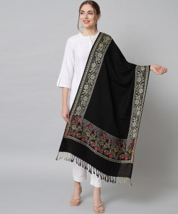 budapest wool floral print women shawl