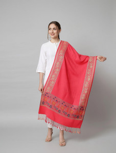 budapest wool floral print women shawl