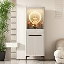 Buddhist Altar New Chinese Style Cabinet with Storage, Shrine Altar Table, Buddha Niche Chinese Cabinet, Meditation Pedestal Offering Table (58x40x188.5cm)