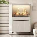 Buddhist Altar New Chinese Style Cabinet with Storage, Shrine Altar Table, Buddha Niche Chinese Cabinet, Meditation Pedestal Offering Table (118x40x188.5cm)