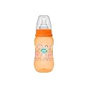 Buddsbuddy Anti-Colic Regular Neck Marl Feeding Bottle with Handle, 125ml, New Born | Infants | Toddlers Upto 3 Years | Floral | BPA Free- Mark Neutral