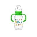 Buddsbuddy Anti-Colic Regular Neck Molly Feeding Bottle with Handle, 125ml, New Born | Infants | Toddlers Upto 3 Years | Floral | BPA Free- Molly Blue