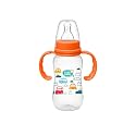 Buddsbuddy Anti-Colic Regular Neck Molly Feeding Bottle with Handle, 125ml, New Born | Infants | Toddlers Upto 3 Years | Floral | BPA Free- Molly Neutral