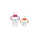 Buddsbuddy Anti-Colic Regular Neck Molly Feeding Bottle with Handle, 150ml + 250ml, New Born | Infants | Toddlers Upto 3 Years | Floral | BPA Free- Molly Multicolor