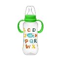 Buddsbuddy Anti-Colic Regular Neck Molly Feeding Bottle with Handle, 250ml, New Born | Infants | Toddlers Upto 3 Years | Floral | BPA Free- Molly Blue