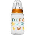 Buddsbuddy Anti-Colic Regular Neck Crown Feeding Bottle, 125ml, New Born | Infants | Toddlers Upto 3 Years | Floral | BPA Free- Crown Neutral