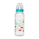 Buddsbuddy Baby Feeding Bottle (250 ml) for New Born Baby | Anti Colic &amp; BPA Free Feeding Bottles | Feels Natural Baby Bottle | Easy Flow Neck Design- Crown Blue
