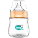 Buddsbuddy Anti-Colic Wide Neck Prius Feeding Bottle, 150ml, New Born | Infants | Toddlers Upto 3 Years | Floral | BPA Free- Prius Neutral