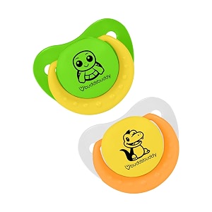 buddsbuddy premium baby pacifier ultra light soft silicone nipple bpa free  oral stimulatory pack of 1  0-6 months  kids amp easy to clean zeta multicolor
