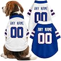 Buffalo Dog Clothes Jersey Style Custom Pet T Shirt with Personalized Name Number for Small Medium Large Dogs