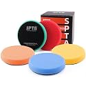 Buffing Polishing Pads, SPTA 5Pcs 5.5 Inch Face for 5 Inch 125mm Backing Plate Mix Cutting Force Buffing Pads Cutting Polishing Pad Kit for Car Buffer Polisher Compounding,Polishing, Waxing-SQPPS5MIX