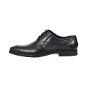 bugatti Men's Business Leather Derby Shoes with Elasticated Comfort Width