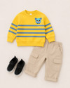 BUGIE BUGIE Boys Casual T-shirt Pant Yellow