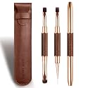 Builder Gel Brush - Nail Art Brushes for Polygel, 2Pc Double-Ended