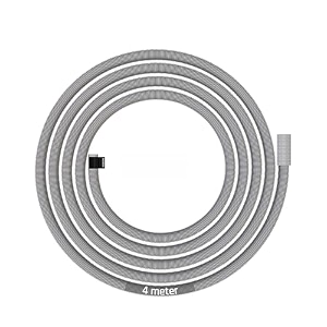 buildskill semi-automatic washing machine pipe inlet 15 meters  easy install soft pvc material  5-8kg washing machine water inlet pipe  leak-free flexible design rubber interface pack of 1-white