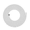 BUILDSKILL Semi-Automatic Washing Machine Pipe Inlet 5 Meters | Easy Install Soft PVC Material | 5-8Kg Washing Machine Water Inlet Pipe | Leak-Free Flexible Design Rubber Interface (Pack of 1-White)